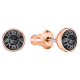 Swarovski JEWELRY Pierced Earrings LATTITUDE Chain Jet Rose Gold -5373647
