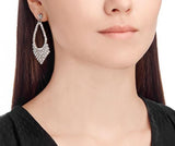 Swarovski Clear Crystal Jewelry BEST Pierced Earrings Rhodium #5080966