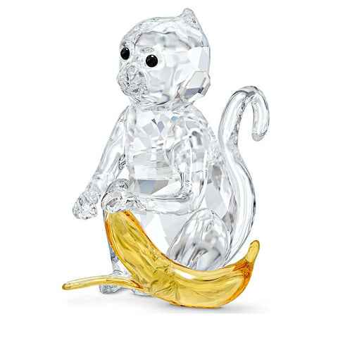 Swarovski Crystal Figurine, Rare Encounters Monkey with Banana -5524239