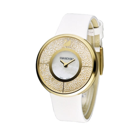 Swarovski Swiss Watch CRYSTALLINE Gold White #1184025 – Zhannel