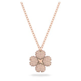 Swarovski Latisha Pendant Flower Necklace, Pink, Rose Gold - 5636489