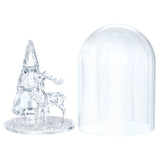 Swarovski Christmas Figurine Bell Jar - Pine Tree & Stag -5403173