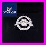 Swarovski Crystal LAVENDER Ring SZ L 58 #1039069 New