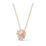 Swarovski Eternal Flower Set Earrings and Pendant Necklace, Rose-Gold Tone Plated -5518141