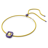 Swarovski Dulcis Choker Necklace Cushion cut, Purple-5613645