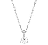 Swarovski Clear Crystal SOLITAIRE BAIL Pendant Necklace, Rhodium -1800045