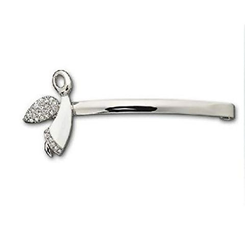 Swarovski Crystal Hair Jewelry Dancing Angel Hair clip Rhodium #916959