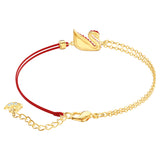 Swarovski Iconic Swan Bracelet Swan, Red, Gold-tone plated -5465403