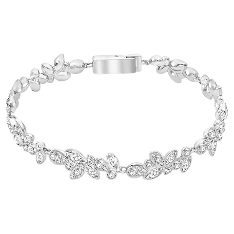 Swarovski Diapason bracelet White, Rhodium plated -5528190