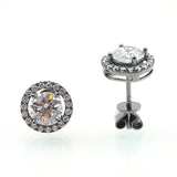.75ct Round Cut CZ Studs Earrings OLIVIA Sterling Silver
