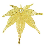 Real Leaf PENDANT with Chain Japanese Maple in 24K Yellow Gold Necklace