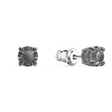 Swarovski Unisex Sleep Stud Earrings Gray, Rhodium plated -5571555