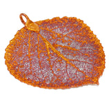 Real Leaf Pendant with Chain ASPEN Dipped in Copper Genuine Leaf Necklace