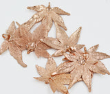 Real Leaf PENDANT Japanese Maple Dipped in Rose Gold Genuine Leaf