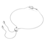 Swarovski Infinity Bracelet Infinity and Heart, White, Rhodium plated, M - 5524421