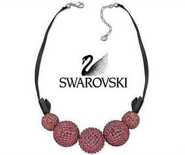 Swarovski Crystal Pin-Up Pink Necklace Pendant Indian Pink # 1127197
