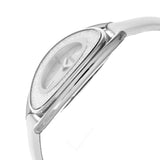 Swarovski Crystalline Oval Watch, Leather strap, White, Stainless steel -5158548