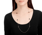 Swarovski Dark Color Crystal BODY Necklace Rose Gold #5086155