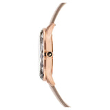 Swarovski OCTEA NOVA Watch Leather strap, Gray, Rose gold-tone -5295326