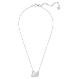 Swarovski Jewelry Swan Necklace, White, Rhodium plated - 5007735