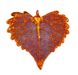 Real Leaf PENDANT with Chain COTTONWOOD Dipped in Copper Genuine Leaf Necklace