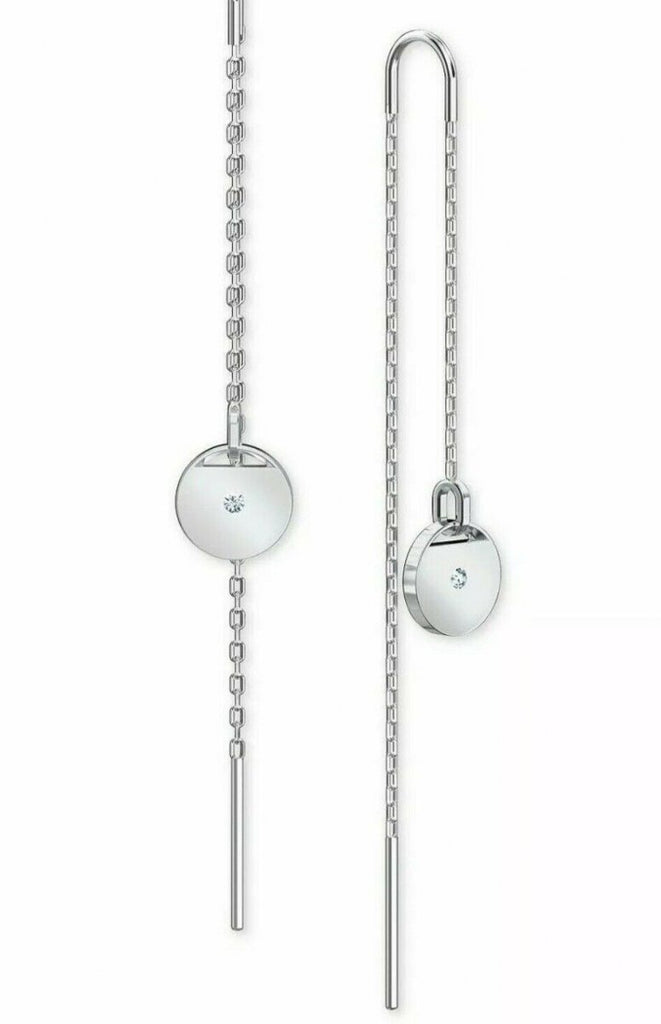 Swarovski Ginger Earrings, Clear Crystal, Rhodium Plated 5548108 Zhannel