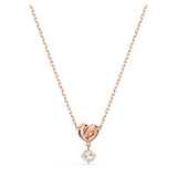 Swarovski LIFELONG HEART Pendant Necklace, White, Rose gold plated -5516542