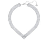 Swarovski FIT MESH Necklace, White, Palladium plated -5289715