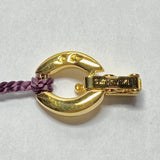 Vintage Swarovski Small Pave Jewelry Necklace Extender, Gold Tone -1704165