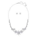 Swarovski Jewelry Set Necklace & Earrings FIZZY, Rhodium Plated -5253053