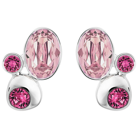 Swarovski Crystal Pierced Studs Earrings CALMLY, Rosaline -5101323