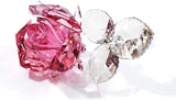 Swarovski Crystal Flower Figurine BLOSSOMING ROSE, Light Pink -5094612