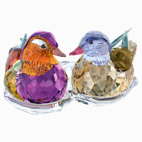Swarovski Crystal Figurines MANDARIN DUCKS with Stand -5265586