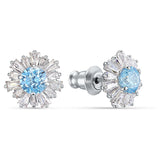 Swarovski Jewelry Sunshine Pierced Earrings 125th Anniversary, Blue -5536741