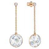 Swarovski Pierced Earrings, GLOBE, White, Rose Gold -5278375