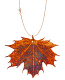 Real Leaf PENDANT Sugar Maple in Copper Genuine Leaf - Zhannel
 - 5