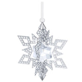 Swarovski Crystal CHRISTMAS ORNAMENT STAR Silver Tone #5135808