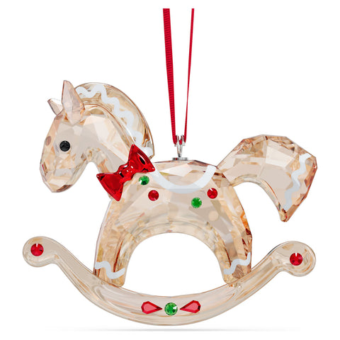 Swarovski Holiday Cheers Gingerbread Rocking Horse Ornament - 5627608