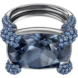 Swarovski Blue Crystal Cocktail Ring MAKE UP RECT