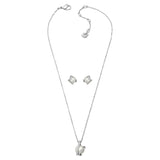 Swarovski Clear Crystal NUDE SET Water Pearls Necklace & Earrings -1081922