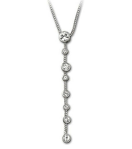 Swarovski Clear Crystal Jewelry FLOATING STONES Necklace #5022437