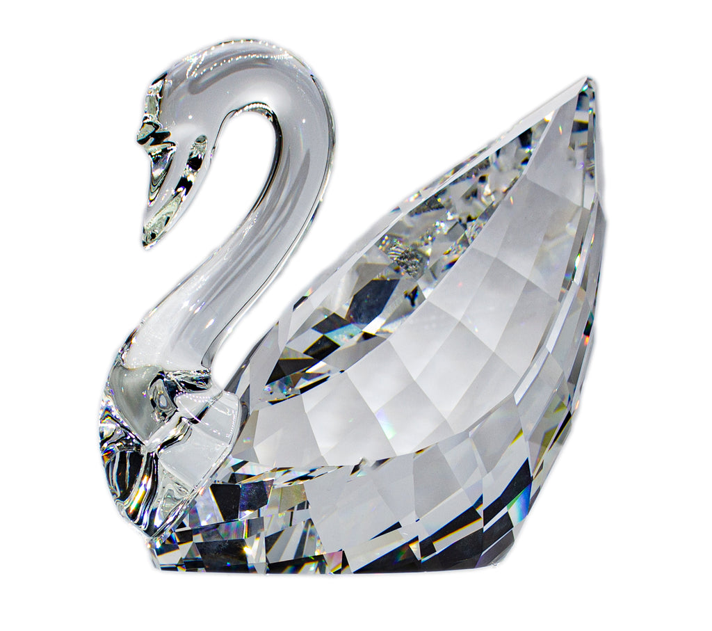 Swarovski Figurine MAXI SWAN Faceted Crystal, XLarge -189254 – Zhannel