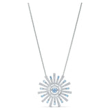 Swarovski Crystal Sunshine 125th Anniversary Necklace, Blue, Rhodium Plated -5536731