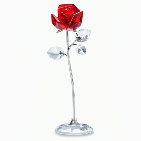 Swarovski Crystal Flower Figurine FLOWER DREAMS, RED ROSE, Large- 5490756