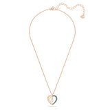 Swarovski Starry Night Necklace Heart, Blue, Rose gold-tone - 5514670