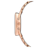 Swarovski Crystalline Glam Watch - Metal Bracelet, Blue, Rose-gold Tone - 5475784