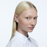Swarovski Millenia ear cuff Single, Square cut, White, Rhodium plated -5613641