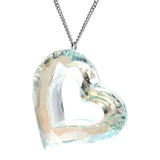 Swarovski Large Crystal Love heart Light Azore Moonlight Necklace 1123371