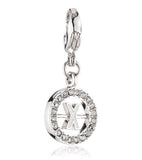 Swarovski Clear Crystal Jewelry Letter X Charm AW11 Rhodium #1109753