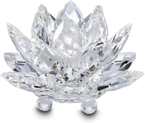 Swarovski Crystal WATERLILY CANDLEHOLDER, Small, Clear - 5084103
